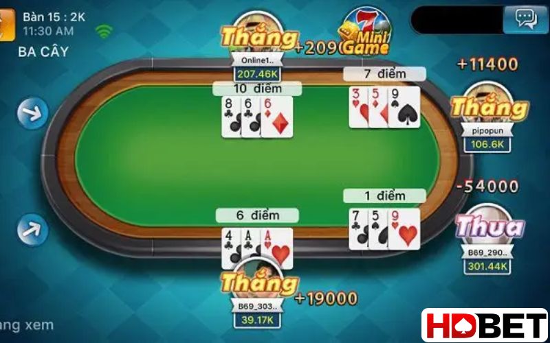 Bật mí luật chơi 3 cây miền Bắc