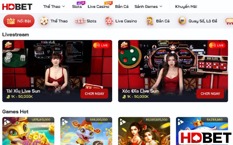 Các thế mạnh của nhà cái