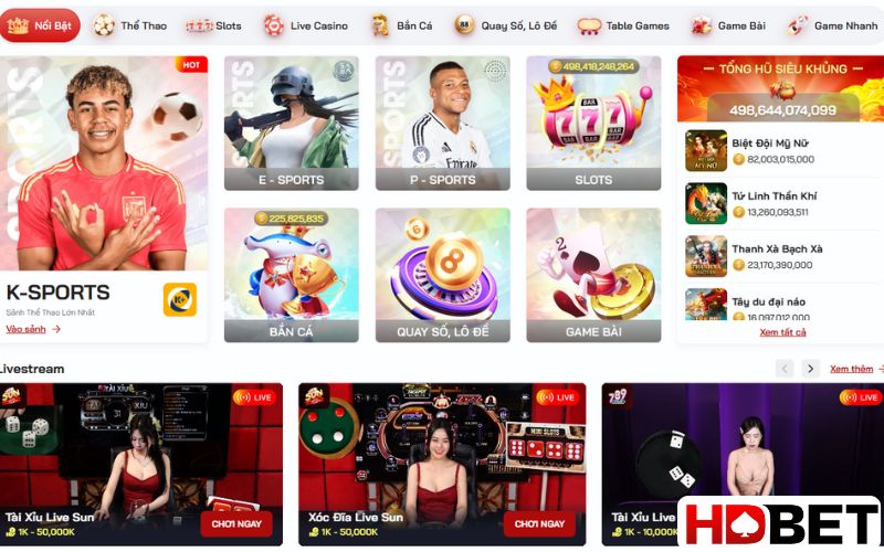 Tận hưởng kho game cực đỉnh khi đăng ký HDBET